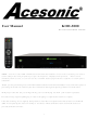 Acesonic KOD-3000 User Manual