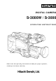Hitachi S-3000W Operating Instructions Manual