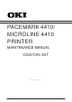 Oki PACEMARK 4410 Maintenance Manual
