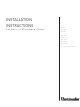 Thermador MT30BB Installation Instructions Manual