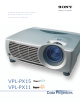Sony VPL-PX11 Brochure & Specs