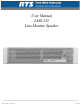 RTS LMS-325 User Manual