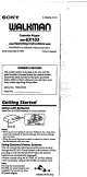 Sony WalkMan WM-EX102 Operating Instructions Manual