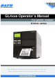 SATO GL4xxe Series Operator's Manual