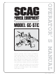 Scag Power Equipment GC-STC Operator's Manual