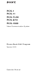 Sony PCS-1 Operation Manual