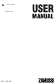 Zanussi ZWT 71201 WA User Manual