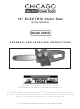 Chicago Electric 2810 Assembly And Operating Instructions Manual