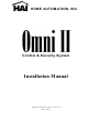 HAI Omni II Installation Manual