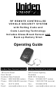 Uniden VS2100XR Operating Manual