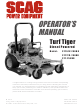 Scag Power Equipment Turf Tiger STT61V-25KBD Operator's Manual