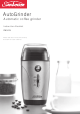 Sunbeam AutoGrinder EM0415 Instruction Booklet