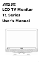 Asus T1 Series User Manual