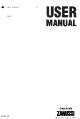 Zanussi ZOB150 User Manual