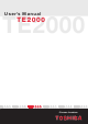 Toshiba TE2000 User Manual