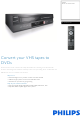 Philips DVDR3512V Specifications