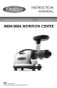 Omega Nutrition Center 8004 Instruction Manual