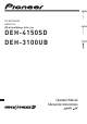 Pioneer DEH-3100UB Operation Manual
