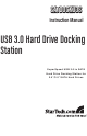 StarTech.com SATDOCKU3S Instruction Manual