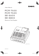 Casio PCR-T500 User Manual