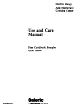 Caloric Electric Range and Microwave Cooking Center Use And Care Manual