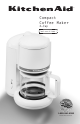 KitchenAid Compact Coffee Maker Instructions Manual