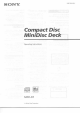 Sony MXD-D3 Operating Instructions Manual