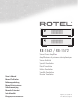 Rotel RB-1562 Owner's Manual