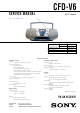 Sony CFD-V6 Service Manual
