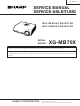 Sharp XG-MB70X Service Manual