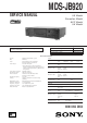 Sony MDS-JB920 Service Manual
