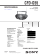 Sony CFD-G55 Service Manual