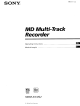 Sony MDM-X4 Operating Instructions Manual