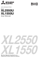 Mitsubishi Electric XL2550U User Manual