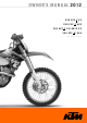 KTM 350 EXC-F EU Owner's Manual