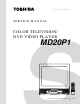 Toshiba MD20P1 Service Manual