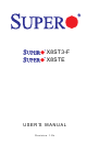 Supermicro Supero X8ST3-F User Manual