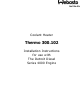 Webasto Thermo 300.102 Installation Instructions Manual