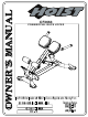 Hoist Fitness CF3663 Owner's Manual