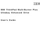 IBM IBM ThinkPad Multi-Burner PlusUltrabay Enhanced Drive User Manual