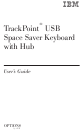 IBM TrackPoint USB Space Saver Keyboardwith Hub User Manual