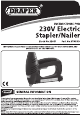 Draper STNEKD Instructions Manual