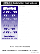 Kenmore Washer/dryer 240 Volts Installation Instructions Manual