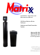 Matrixx MX-100 Installation, Operation And Maintenance Manual