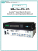 Network Technologies SM-nXm-AV-LCD Installation And Operation Manual