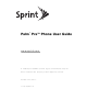 Palm Pre User Manual
