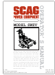 Scag Power Equipment SWZV Operator's Manual