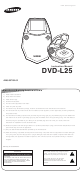 Samsung DVD-L25 Instruction Manual