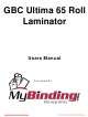 GBC Ultima 65 User Manual