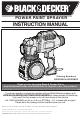 Black & Decker BDPS400 Instruction Manual